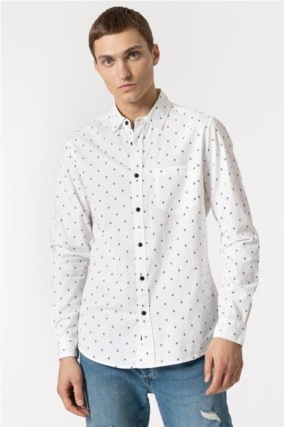 Camisa entallada BLANCO
