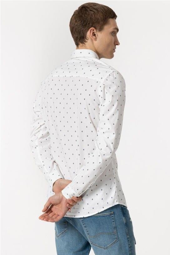 Camisa entallada BLANCO