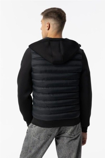 Cazadora con capucha NEGRO