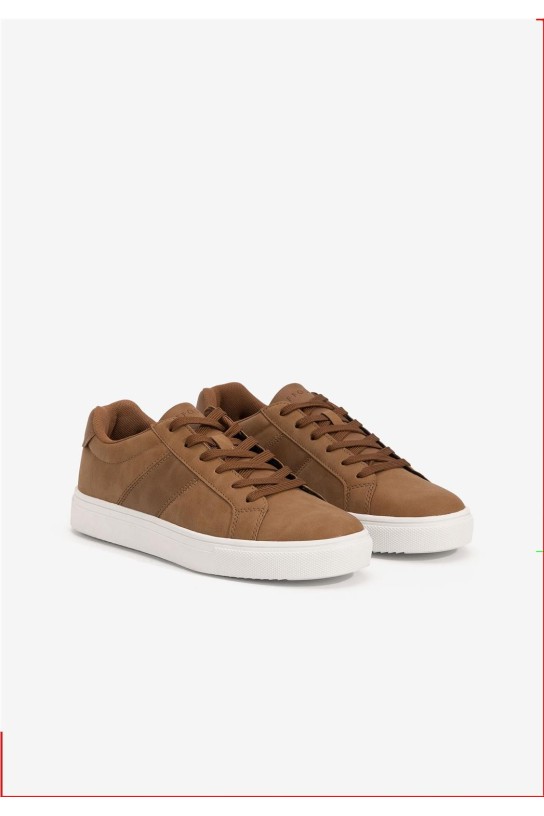Zapatillas suela blanca MARRON