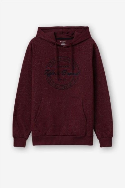 Sudadera capucha GRANATE