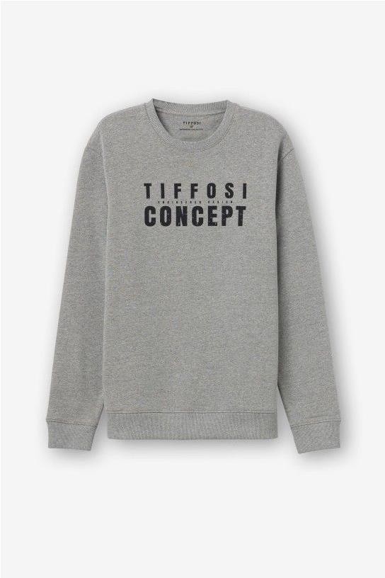 Sudadera sin capucha GRIS CLARO