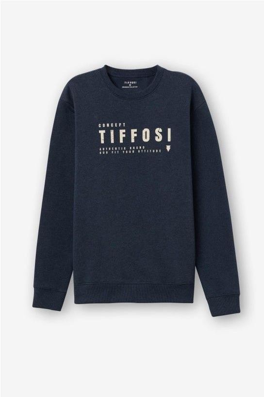Sudadera sin capucha AZUL TINTA Sudadera sin capucha AZUL TINTA