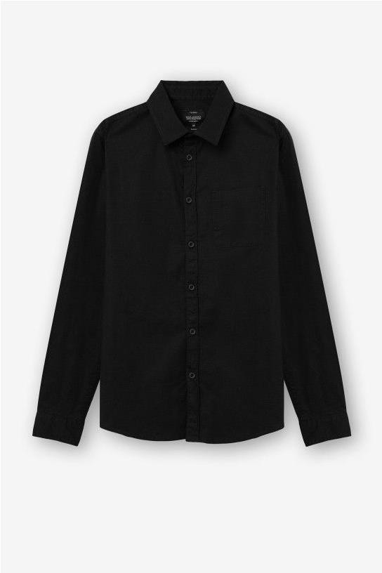 Camisa entallada NEGRO
