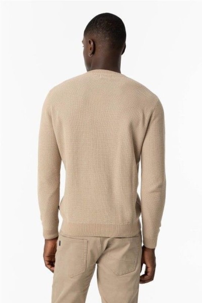 Jersey punto con textura BEIG