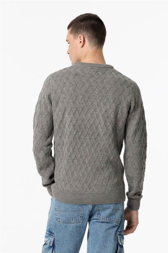 jersey punto trenzado GRIS 2