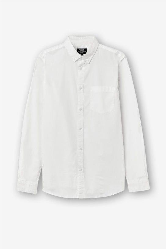 Camisa entallada BLANCO