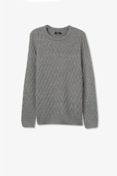 jersey punto trenzado GRIS