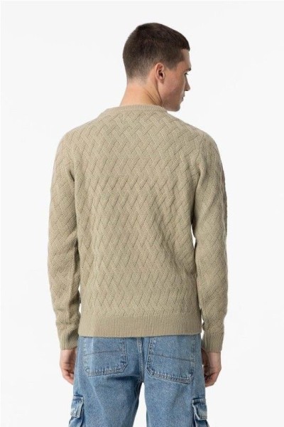 jersey punto trenzado PISTACHO