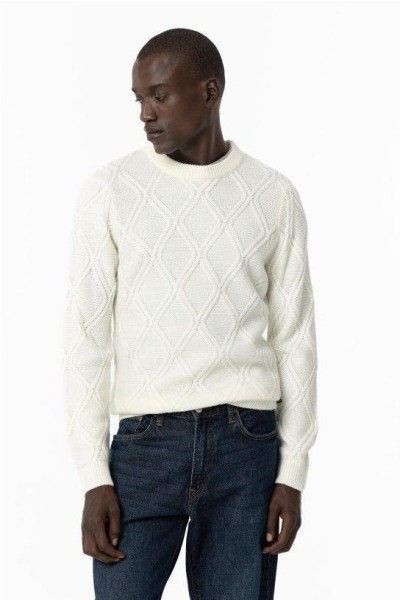 Jersey punto trenzado CRUDO