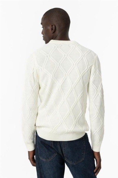 Jersey punto trenzado CRUDO