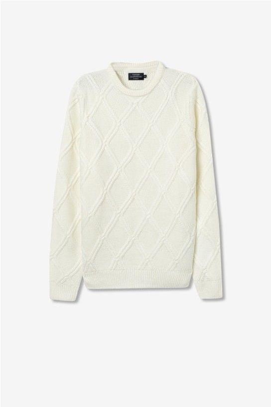 Jersey punto trenzado CRUDO