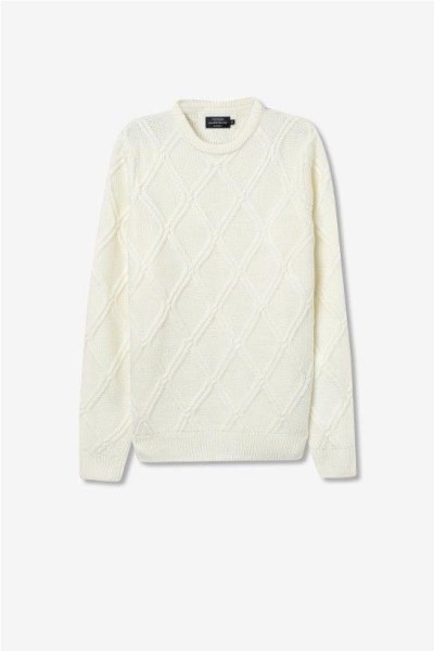 Jersey punto trenzado CRUDO