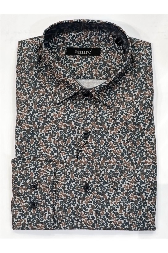 Camisa manga larga estampada UNICO