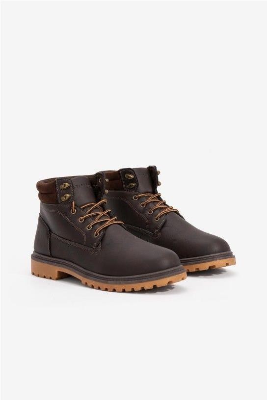 Botas suela dentada MARRON