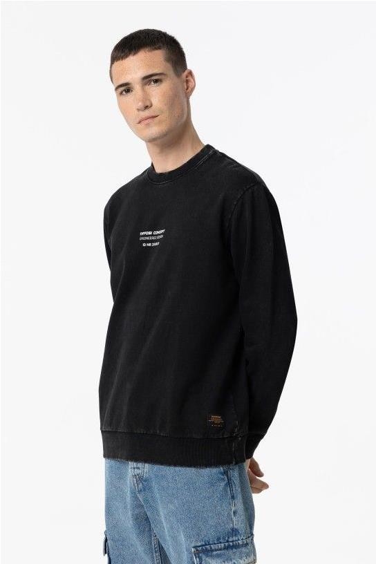 Sudadera sin capucha NEGRO 2