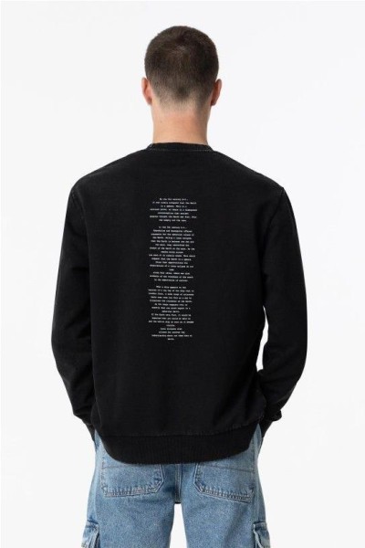 Sudadera sin capucha NEGRO