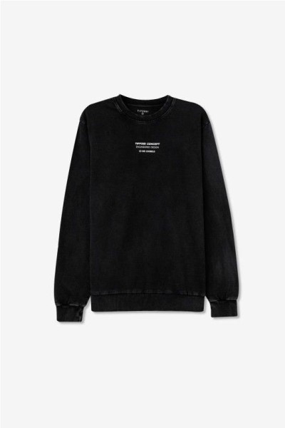 Sudadera sin capucha NEGRO