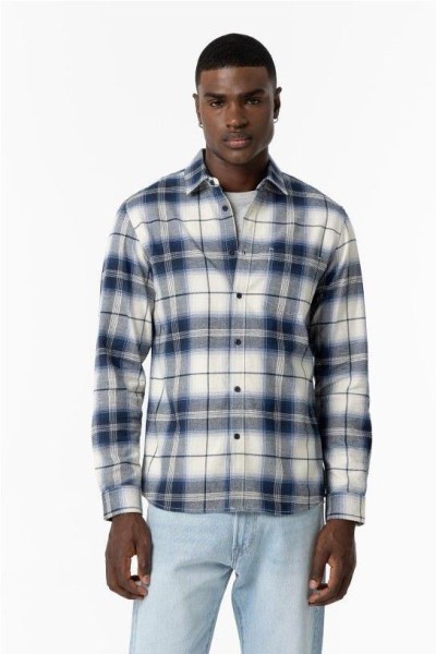 Camisa cuadros viella AZUL TINTA