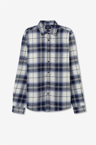 Camisa cuadros viella AZUL TINTA