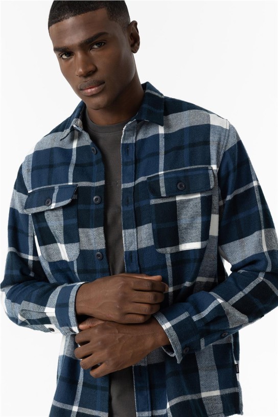 Sobrecamisa cuadros MARINO 2