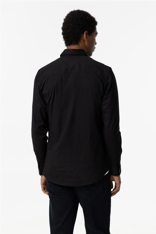 Camisa entallada basica NEGRO 2