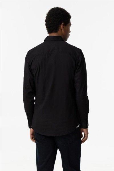 Camisa entallada basica NEGRO