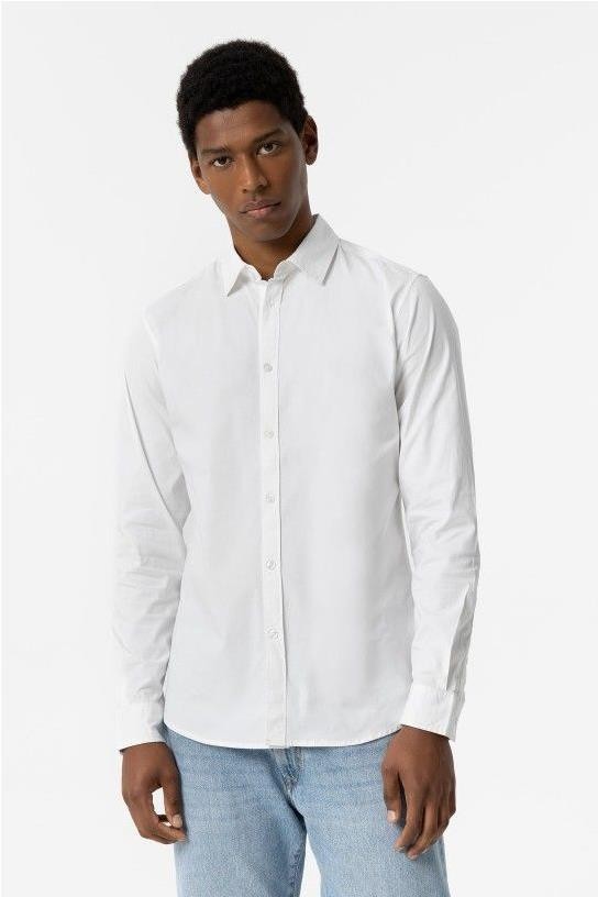 Camisa entallada basica BLANCO