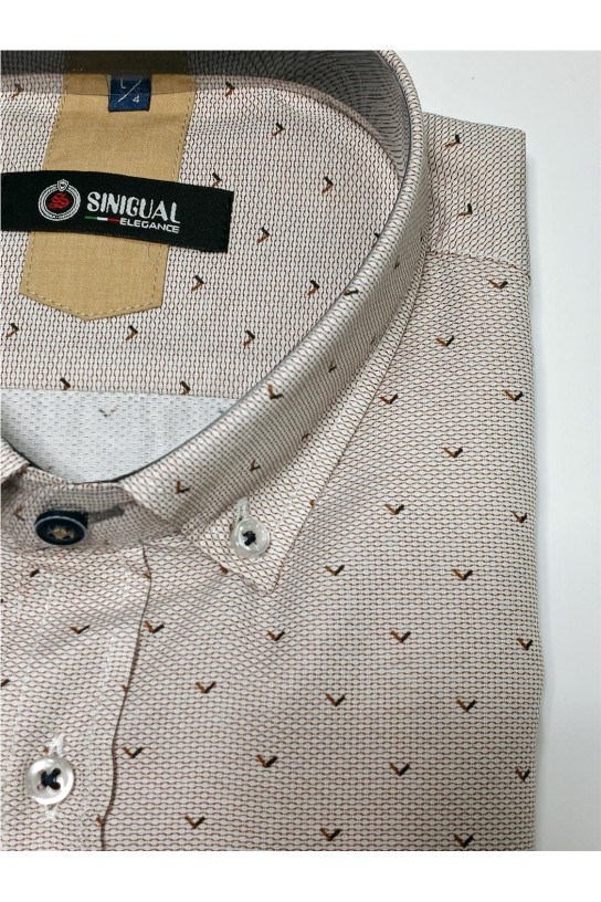 Camisa manga larga MARRON