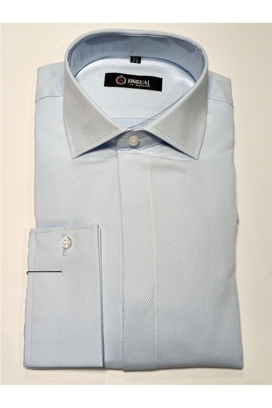 Camisa entallada manga larga CELESTE