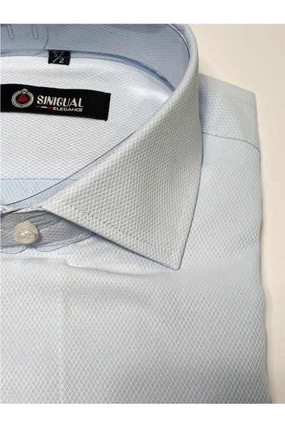 Camisa entallada manga larga CELESTE