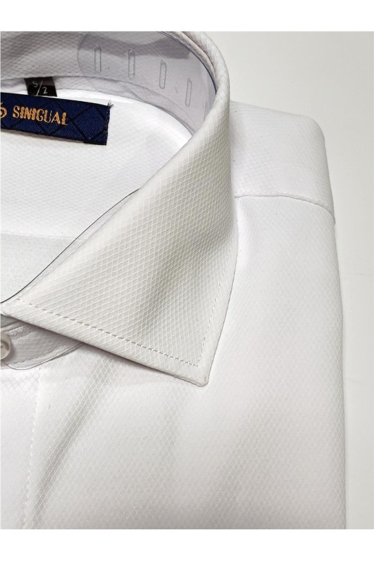 Camisa entallada manga larga BLANCO 2