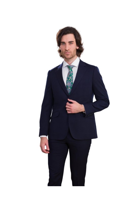 Traje entallado cuadros MARINO 2