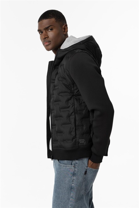 Bomber con capucha NEGRO Bomber con capucha NEGRO