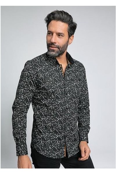 Camisa entallada VERDE OLIVA