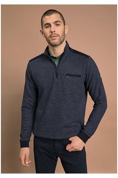 POLO CREMALLERA BOLSILLO GRIS MARENGO