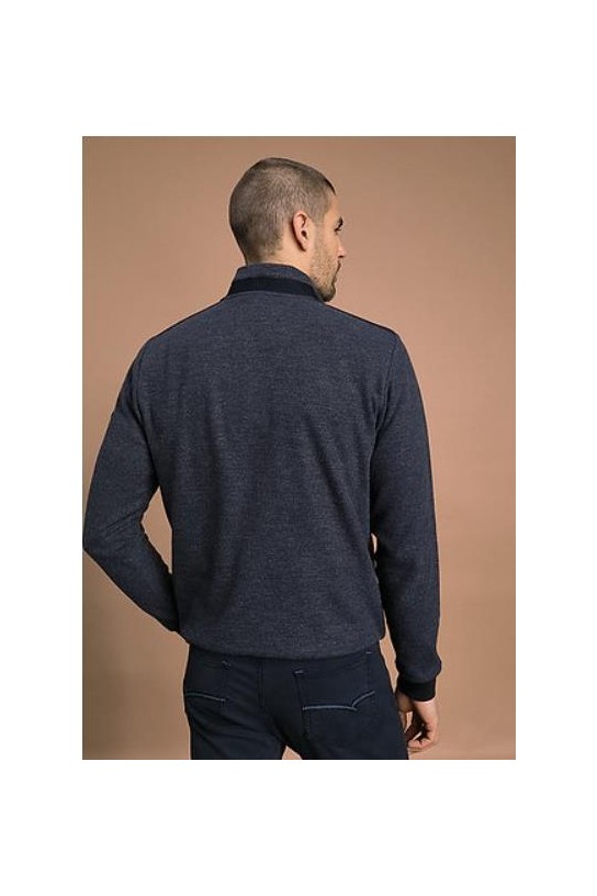 POLO CREMALLERA BOLSILLO GRIS MARENGO