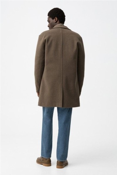 Abrigo paño MARRON