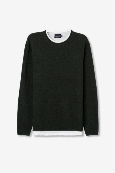 Jersey de punto VERDE OLIVA
