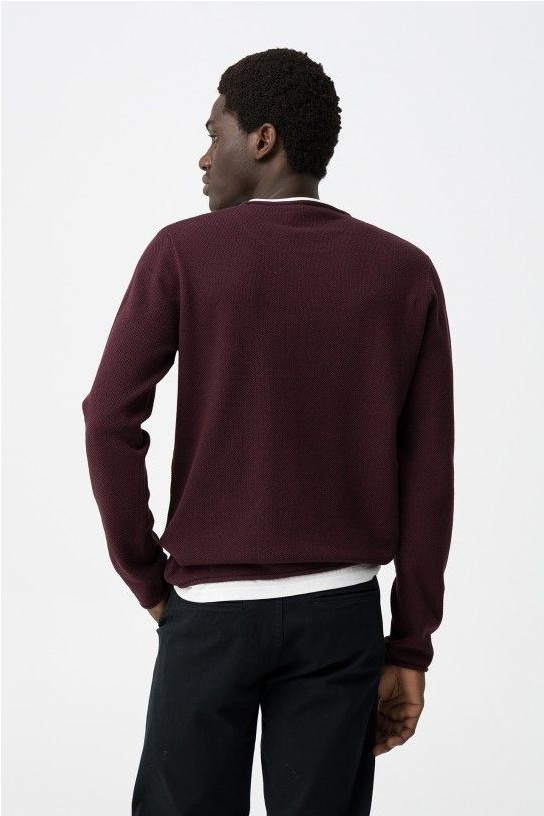 Jersey de punto GRANATE