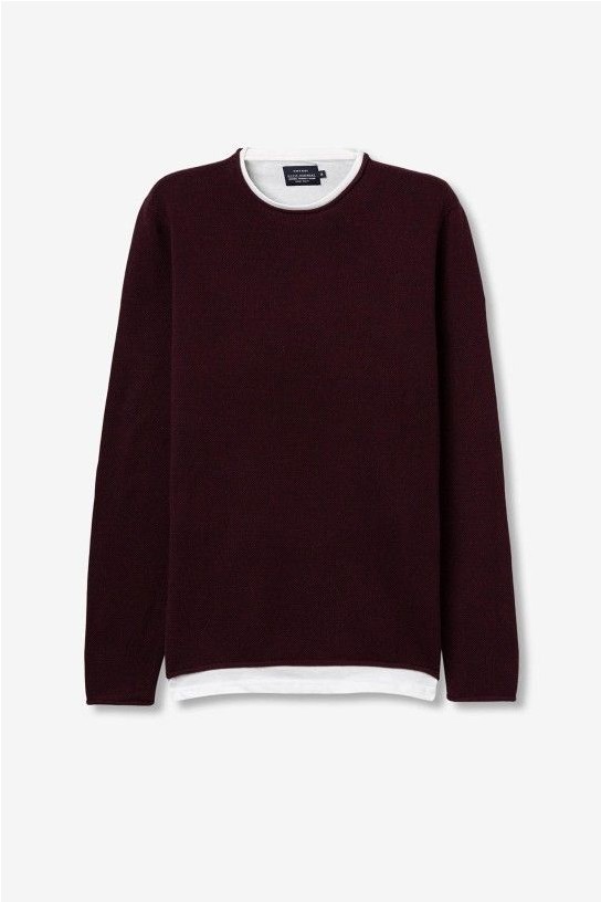 Jersey de punto GRANATE