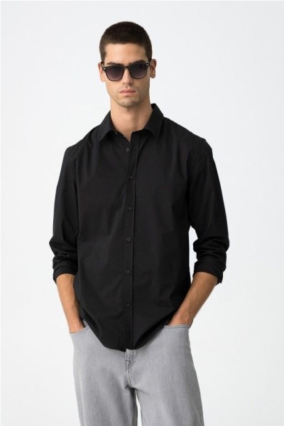 Camisa basica NEGRO